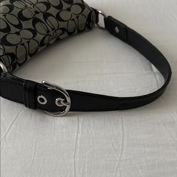 Coach Black and Gray Shoulder Bag - Picture 6 of 11